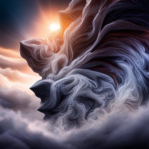 Crystalline Tornado in Hyperrealistic Detail