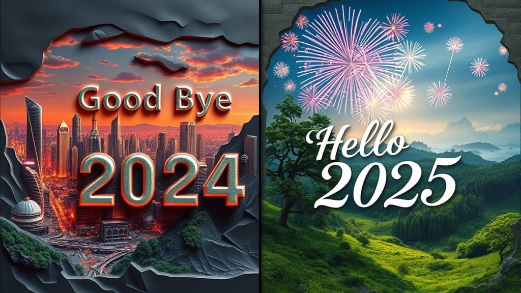 Futuristic Metropolis Meets Enchanting Nature in Golden Rati...