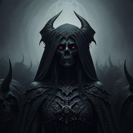 Goddess of the Underworld with Hell Hound