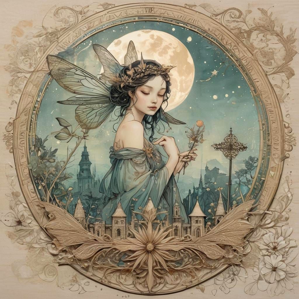 Mystical Mixed Media Masterpiece