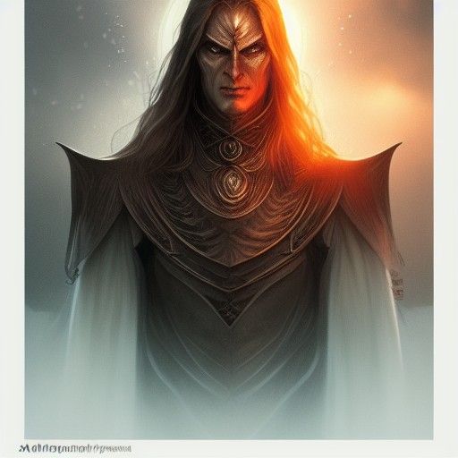 Sauron Portrait in Hyperdetailed Digital Art Style