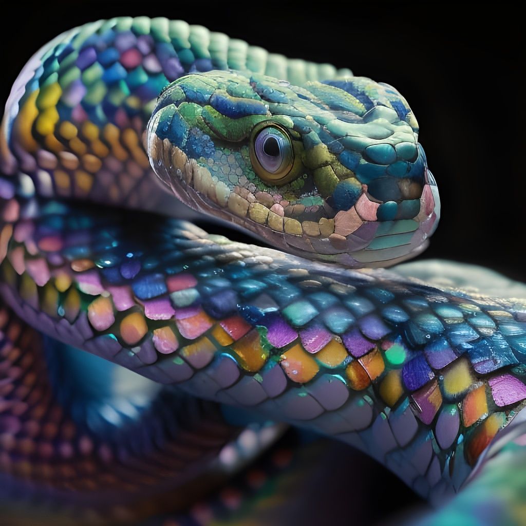 Iridescent danger noodle