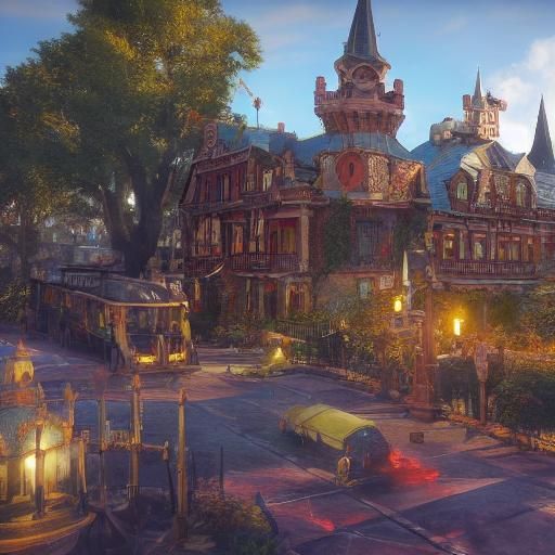 Magic Kingdom in 3D Game Cinematic Style