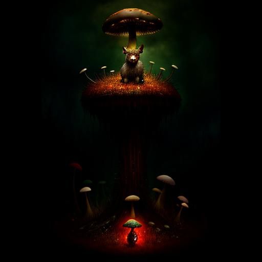 Terrifying Teddy Bear in Macabre Junkyard