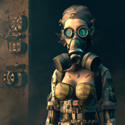 Post-apocalyptic Everyday Life in a Gas Mask