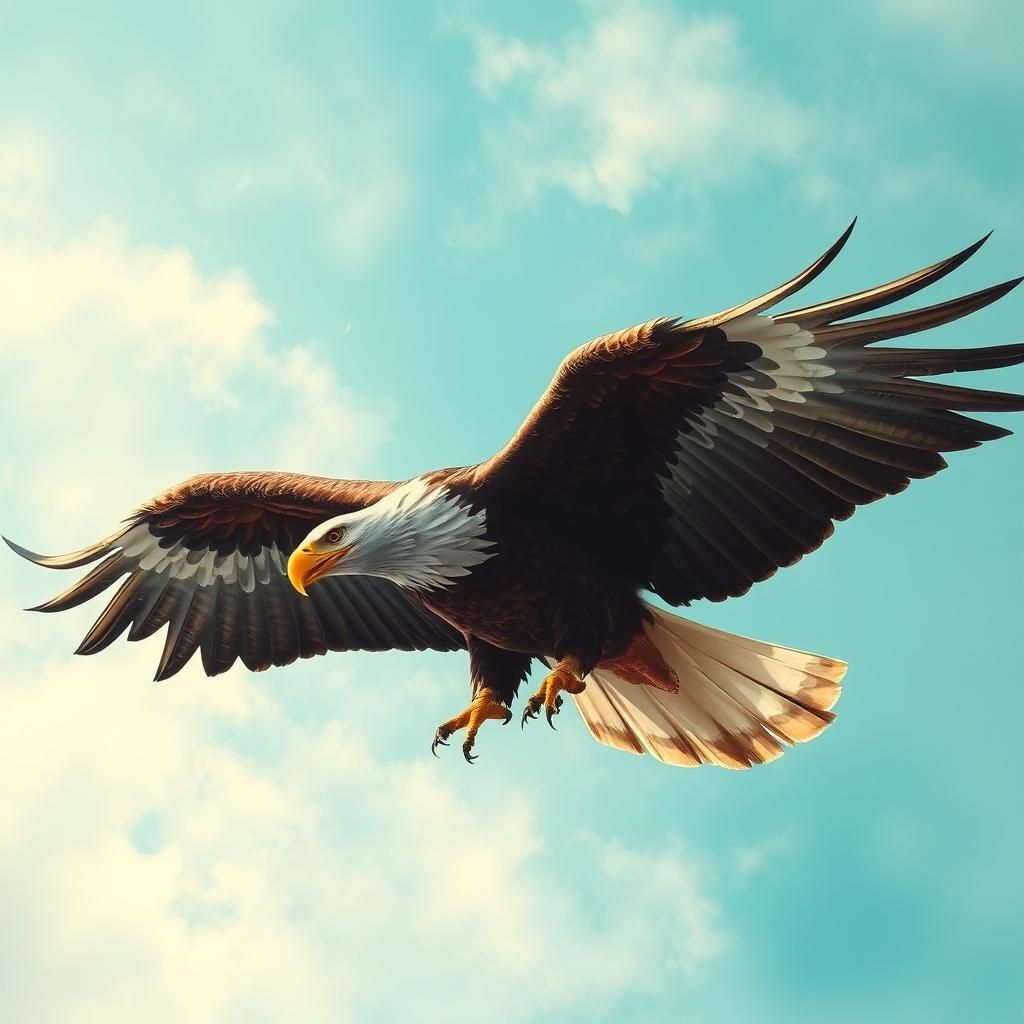 Eagle Soaring, Surrealist Style