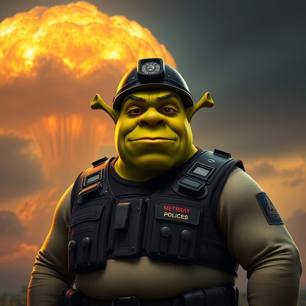 Ogre in Tactical Gear Defies Nuclear Apocalypse