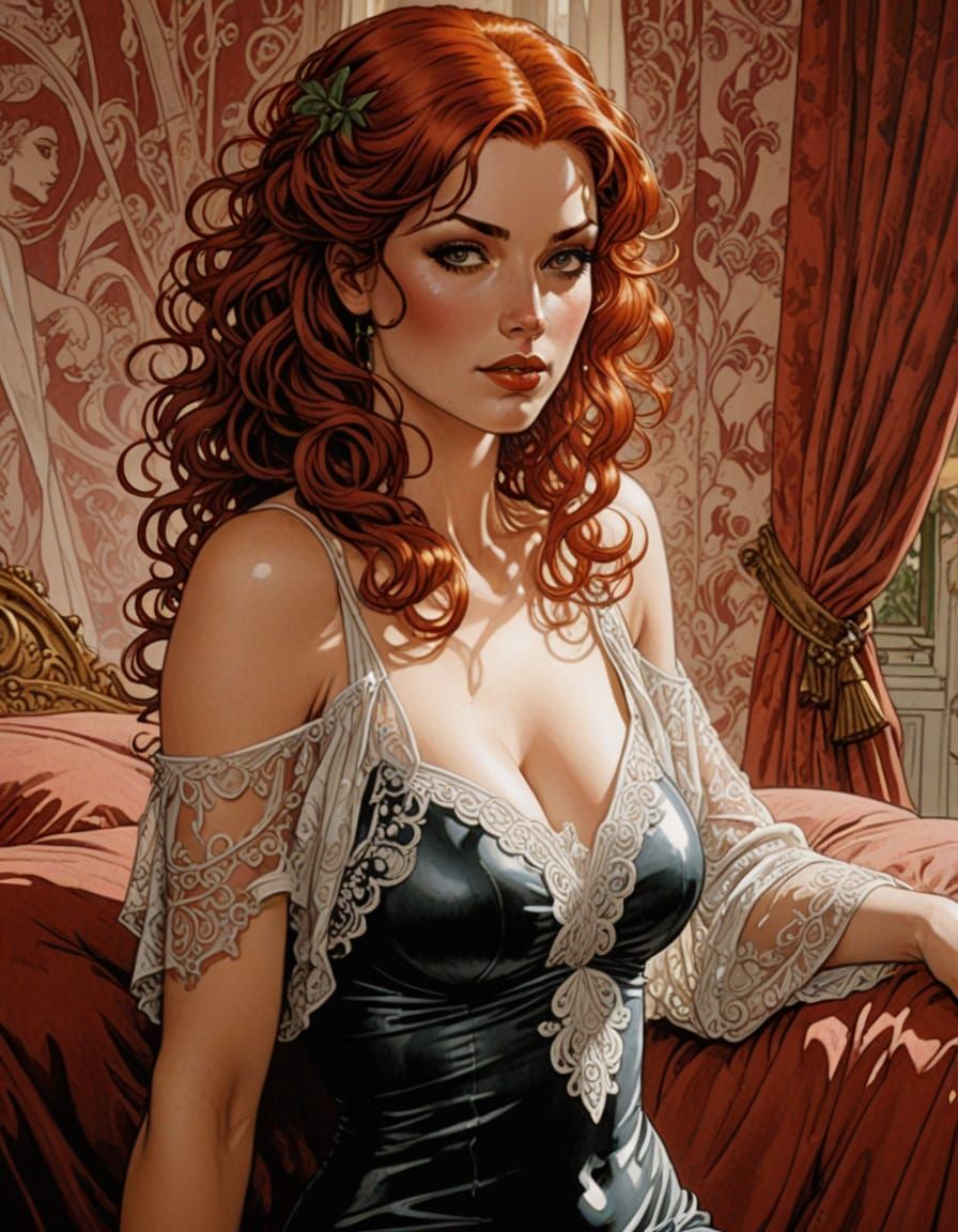 Sensual Italian Comic Book Art