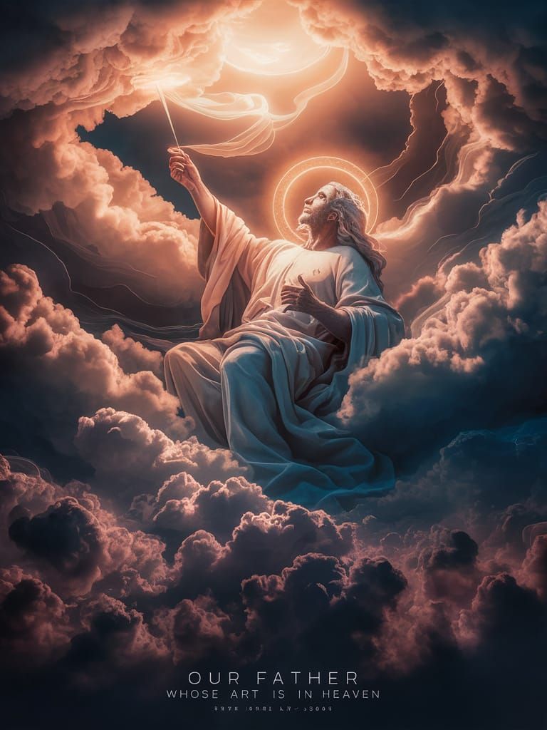 A poster entitled "Our Father whose ART is in heaven"