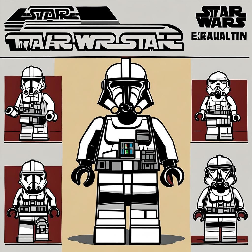 Star Wars Lego Teamwork in 3D Style