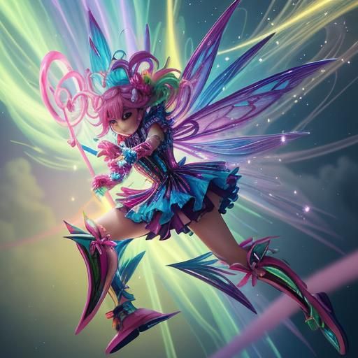 Candy Art Battle Fairies Fight Spiked Spider