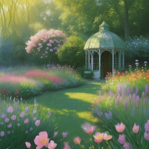 Fairy Writing in Diary: Whimsical Fauvist Painting