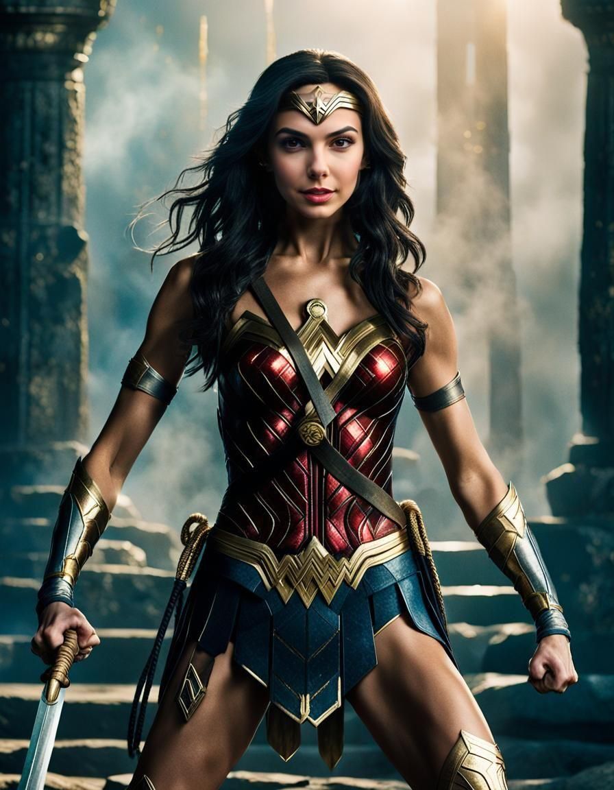 Victoria Justice as Wonder Woman in Cinematic Style
