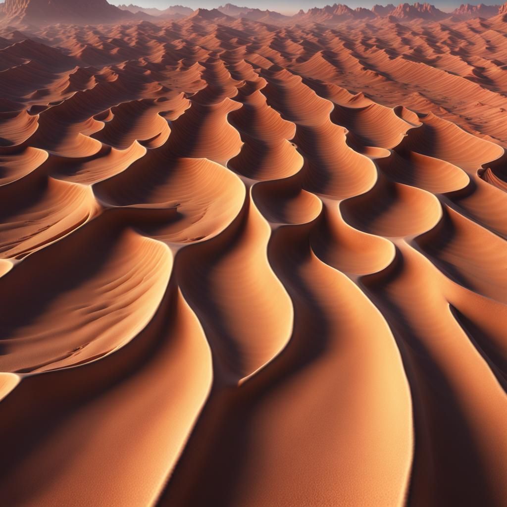 Optical Illusion of Desert Mirage in 8K