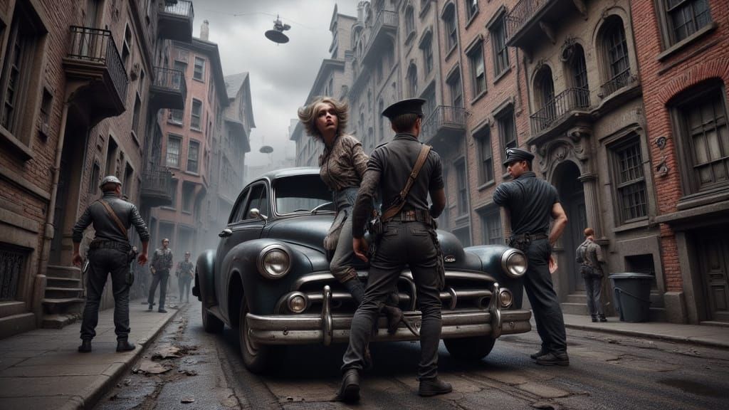 Vintage Police on the street