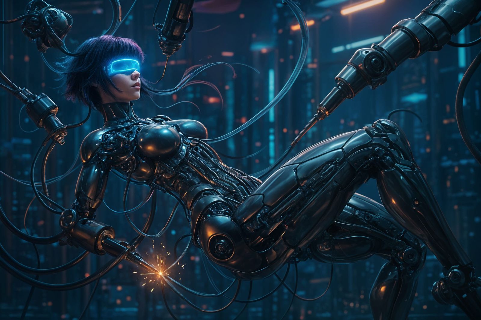 Major Kusanagi's Cyberpunk Assembly: A Pinup in Progress