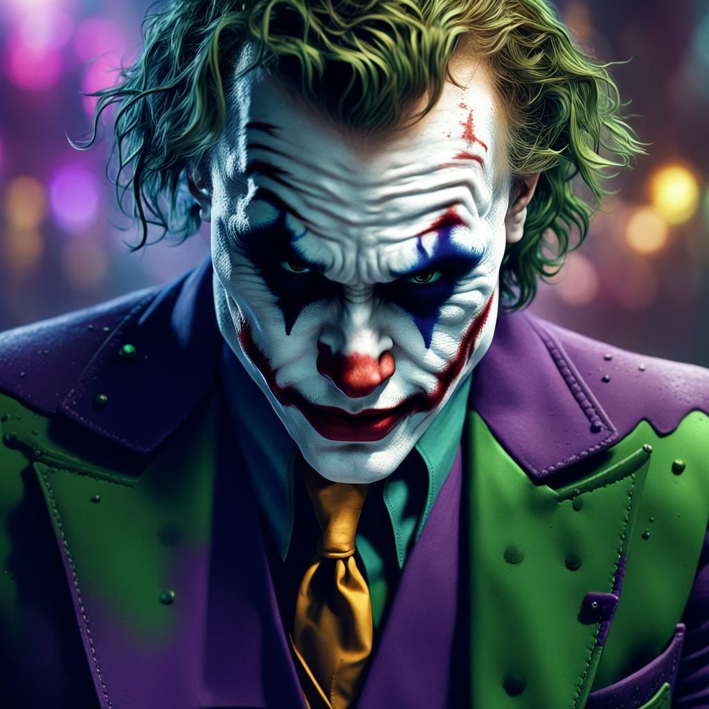 Cyberpunk Joker with Ultraviolet Lighting in 4K