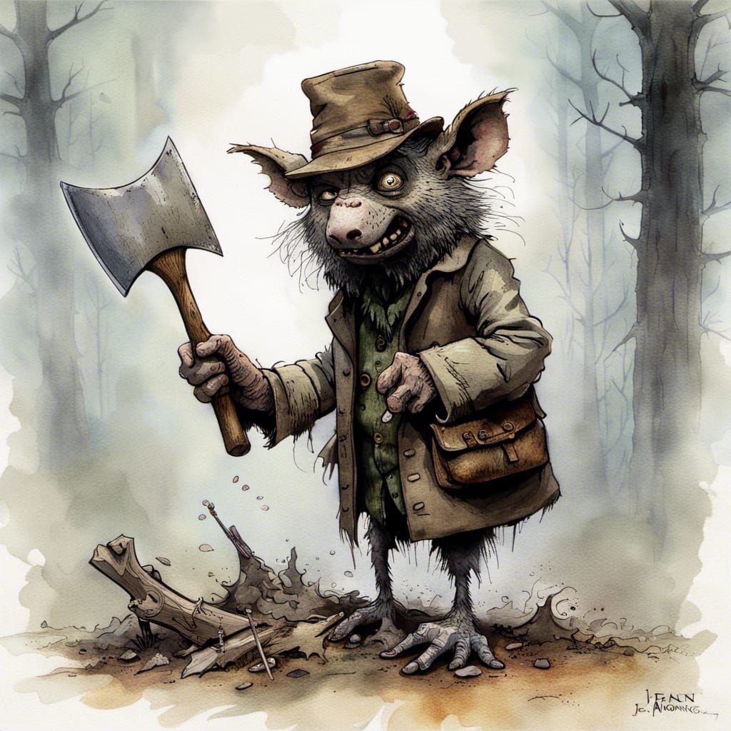 Hatchet Hand Harry: A 3D Digital Horror Scene