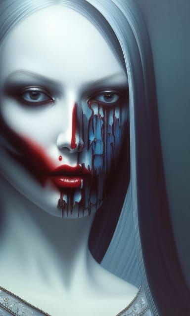 Bloody Mary: A Hyperrealistic Ghost Portrait