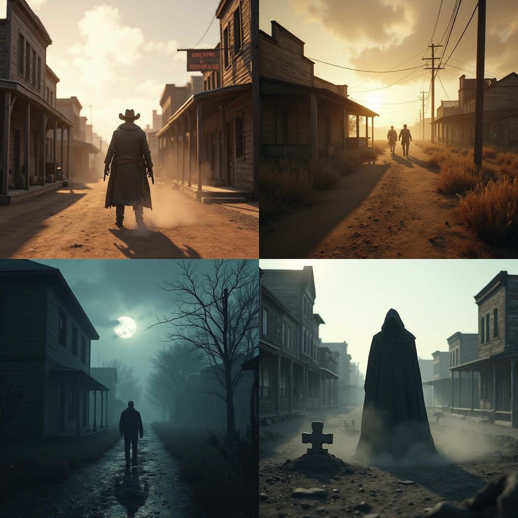 Murder Mystery in a Ghost Town Cinematic