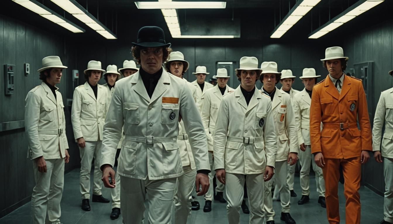 Dystopian Film Scene with Cinematic Lighting