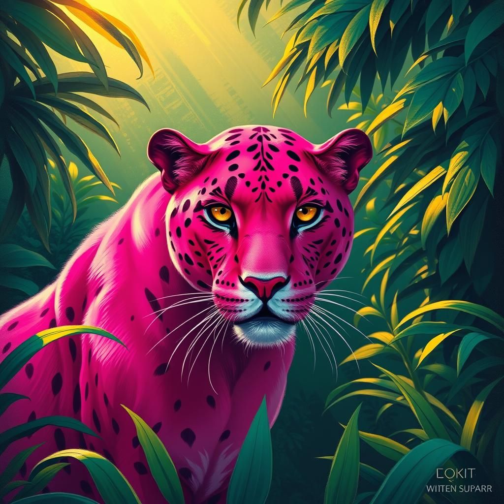 Panther in pink