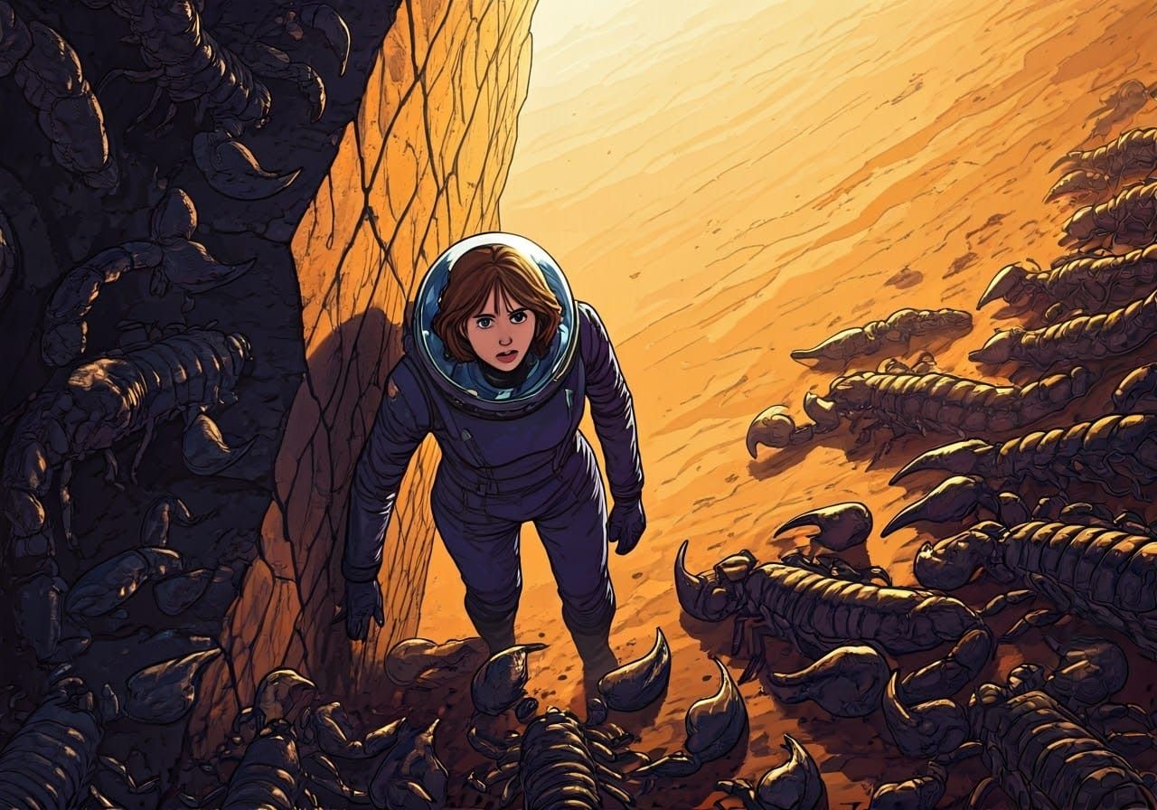 Frightened Time Lord Confronts Deadly Desert Scorpions