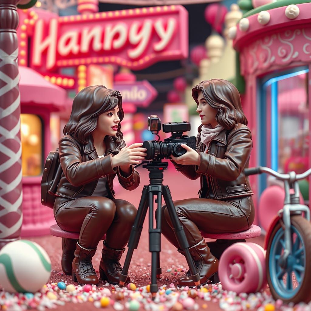 Chocolate Duo Films Candy Scene on Inflatio Boulevard
