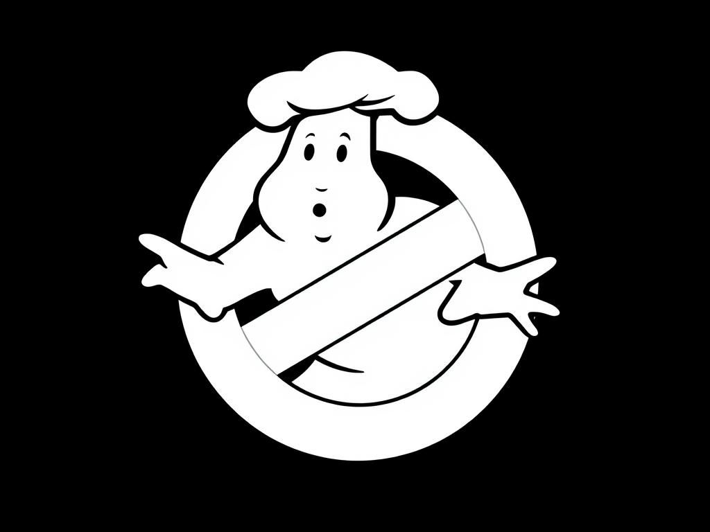 Chef Crossed Out in Ghostbuster Logo Style