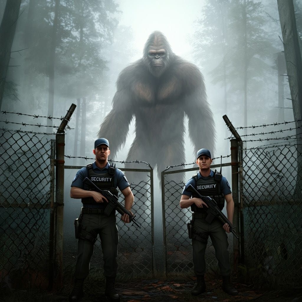 Elusive Bigfoot Guarded by Secret Agents in a Mysterious, At...