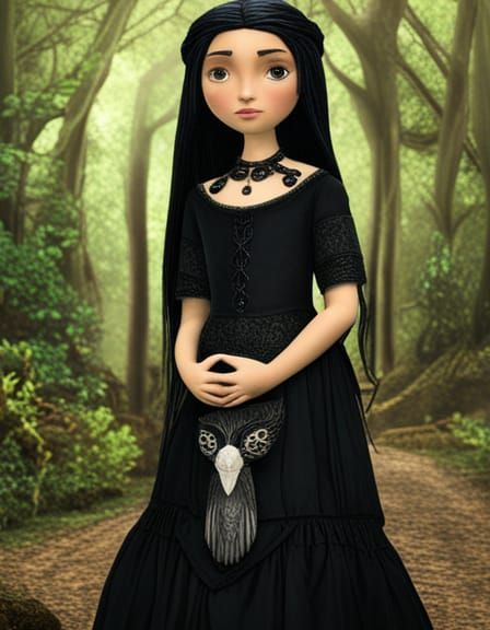 Raven girl looking like Goth Merida? 😆