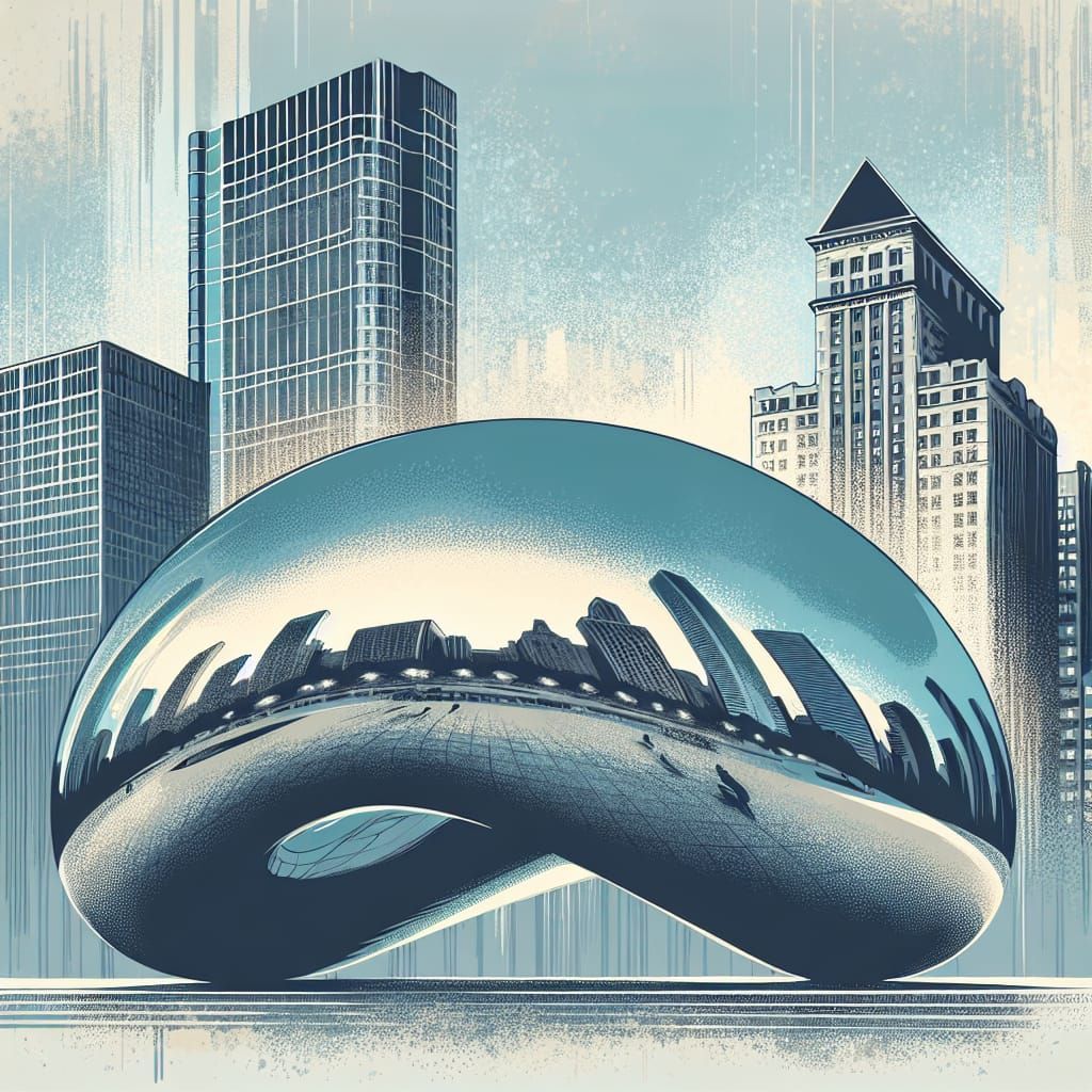 Surreal Metallic Cloud Form in Soft Twilight Light