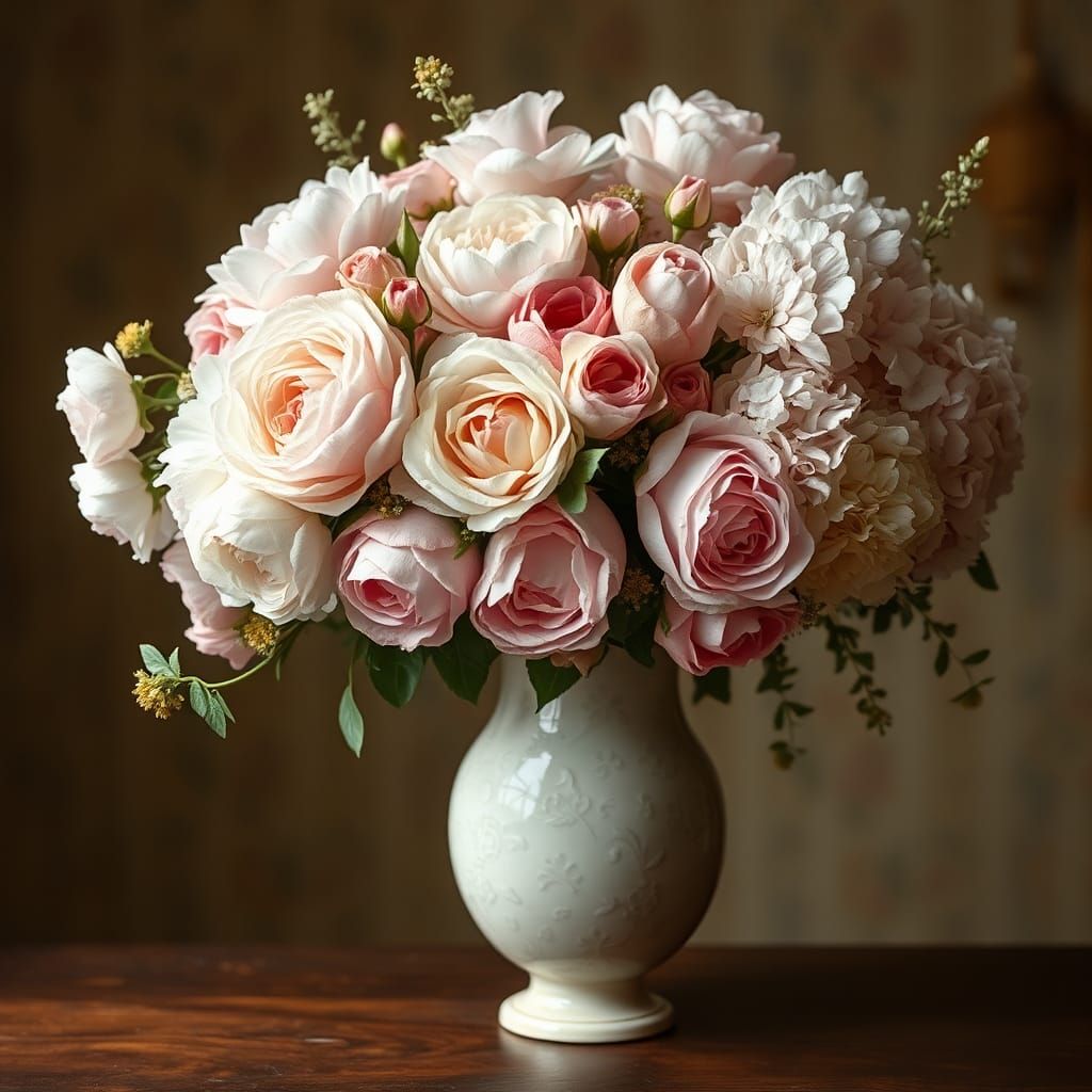 Floral Still Life in Impressionist Style