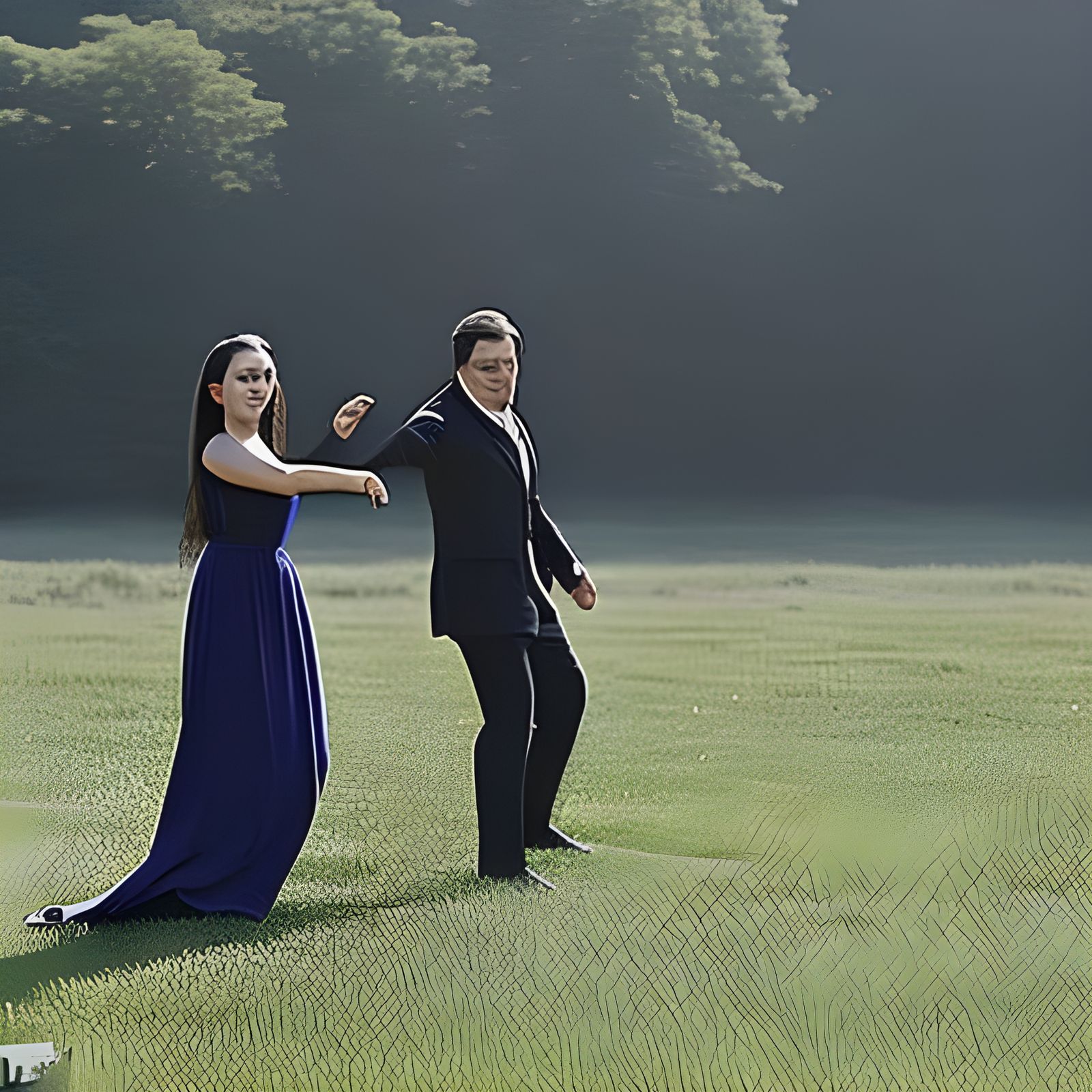 Eerie Horror Movie Scene Illustration