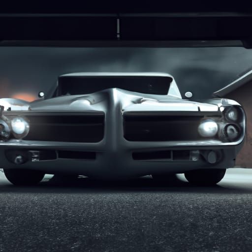 1968 Pontiac GTO in Gray, High Resolution