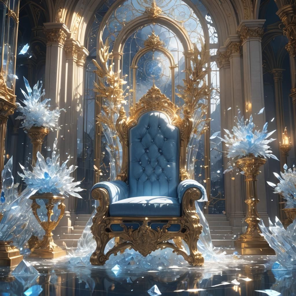 Crystal River Flows Through Golden City: Anime Style