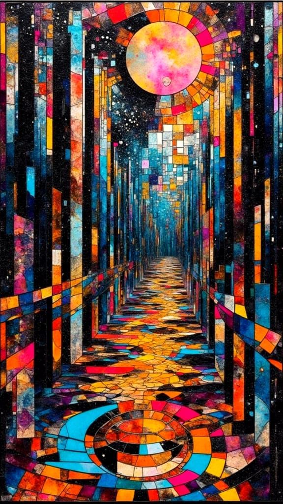 Mosaic Glass Fragment Hall