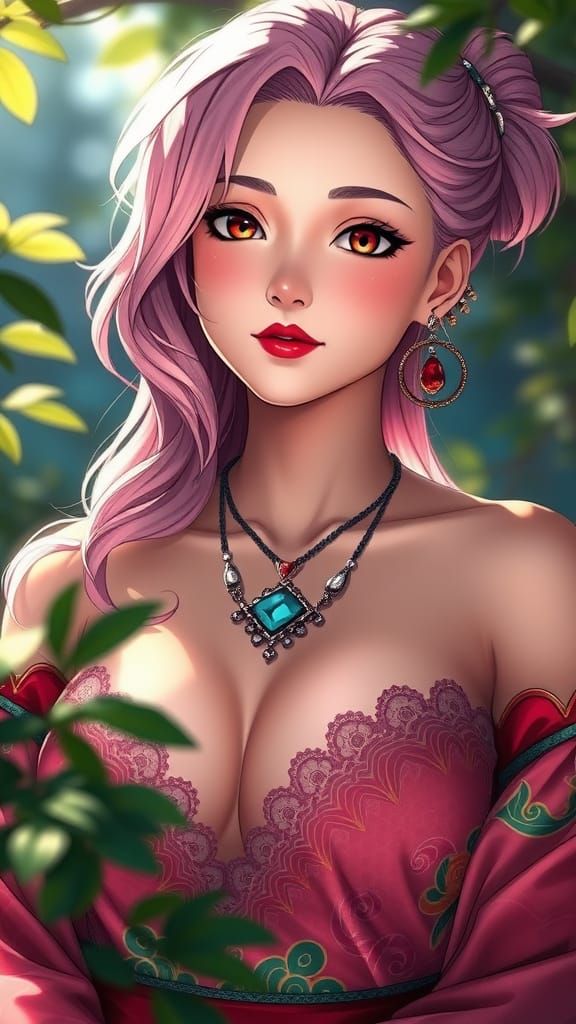 Sakura Haruno Portrait: Radiant Beauty in Natural Light