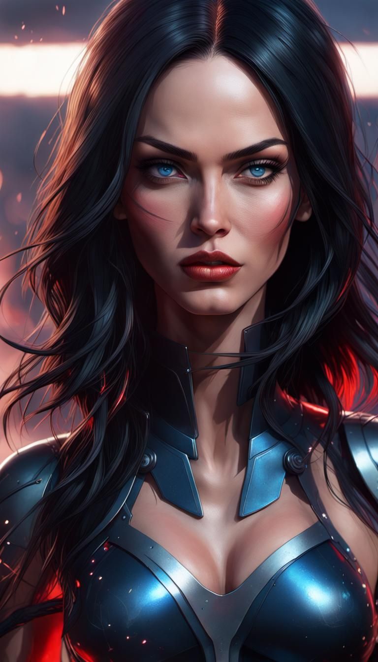 Megan Fox as Alita: Battle Angel Portrait