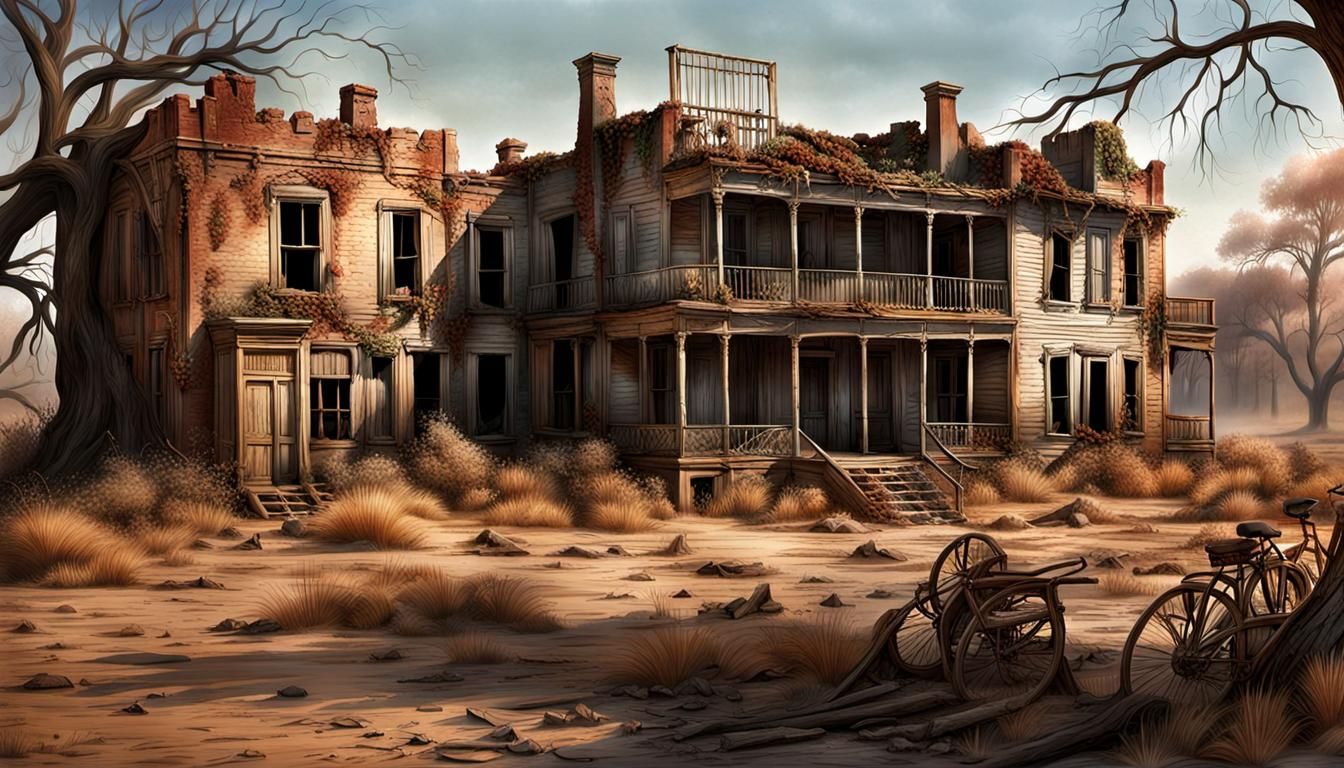 Abandoned - LIKE AN OLD MOVIE SET - GONE WITH THE WIND -