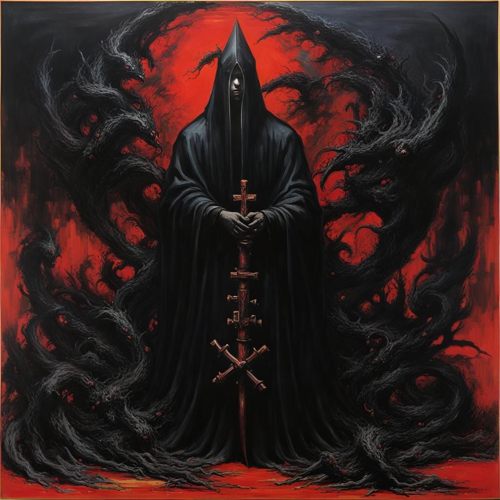 Abstract Acolyte in the Style of Zao Wou-Ki