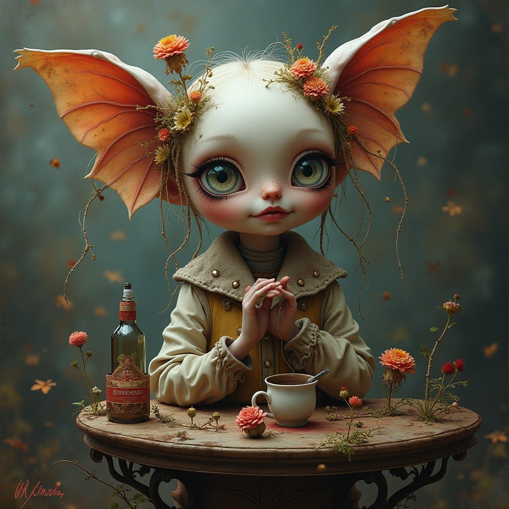 Ethereal Baroque Characters in Dark Whimsy