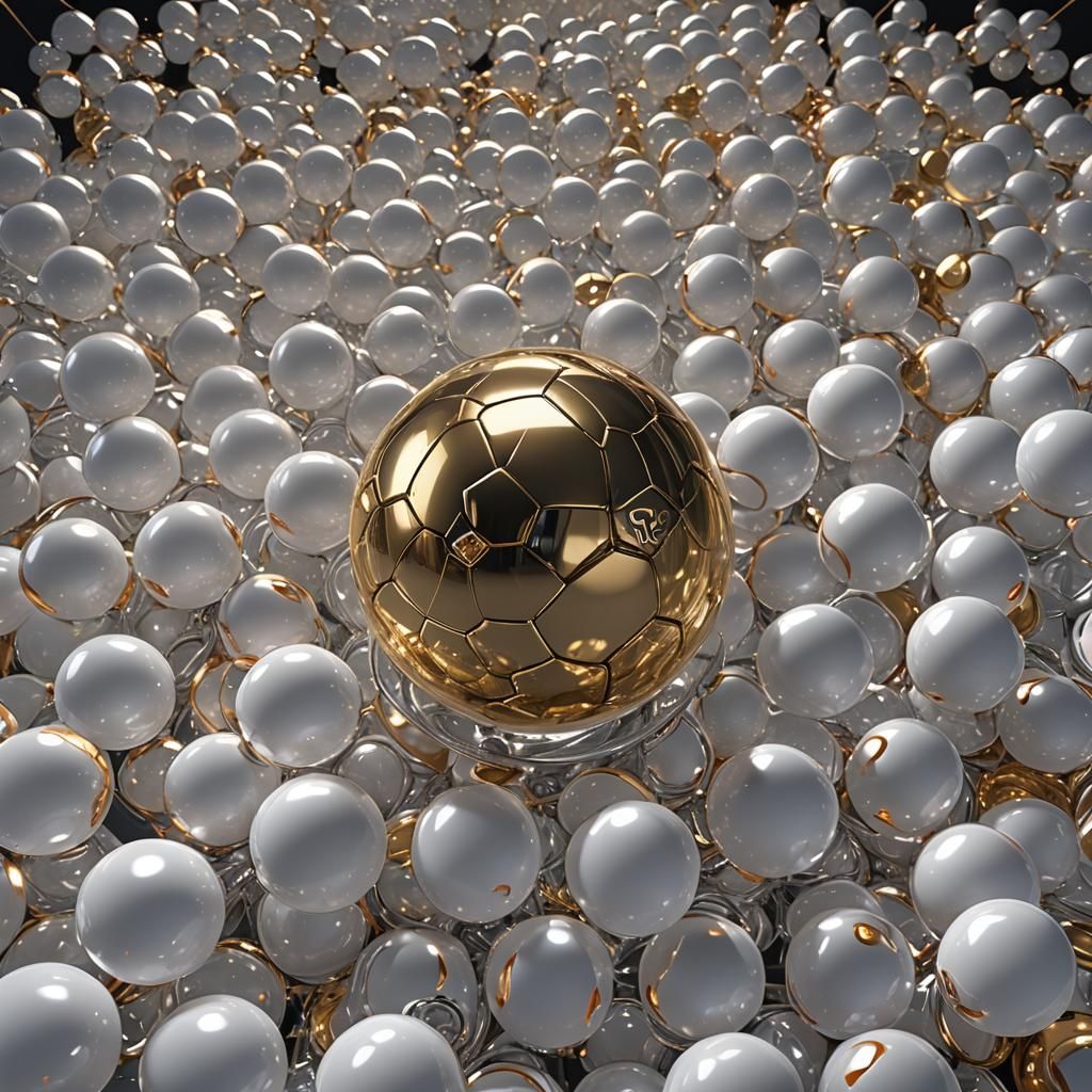 Anime-Inspired 3D Ball Render in 8K