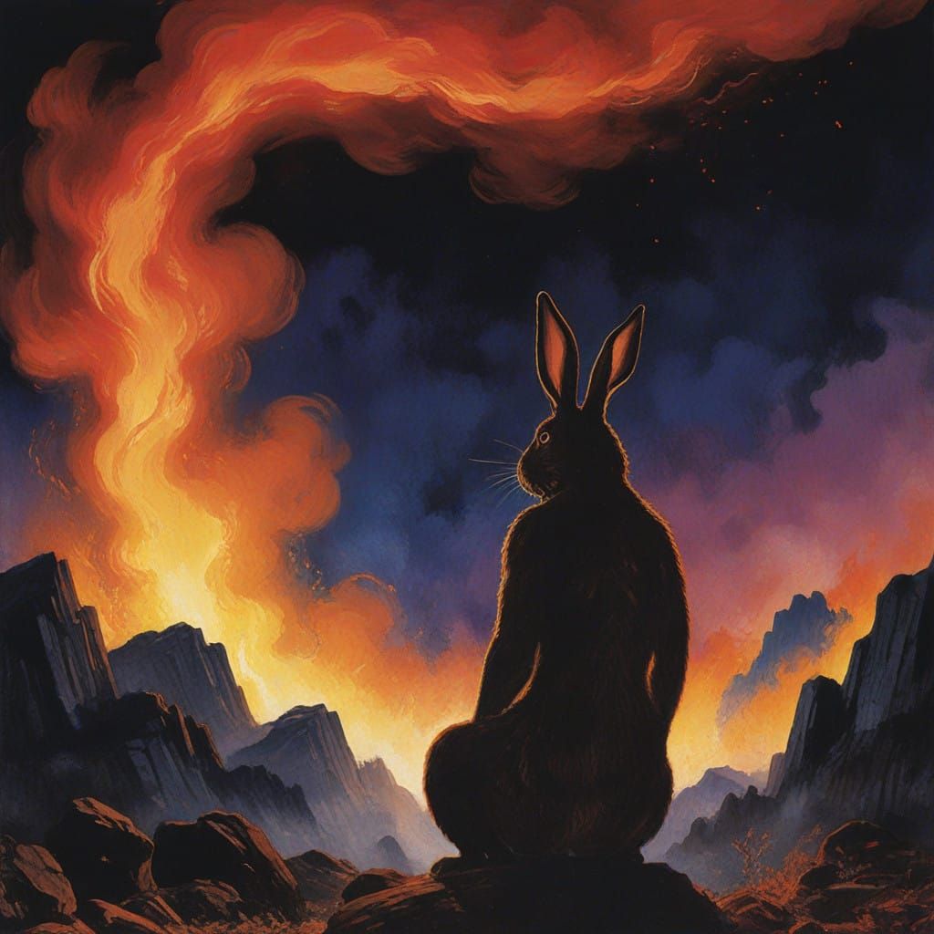 Ethereal Nightscapes in a Cosmic Art Style