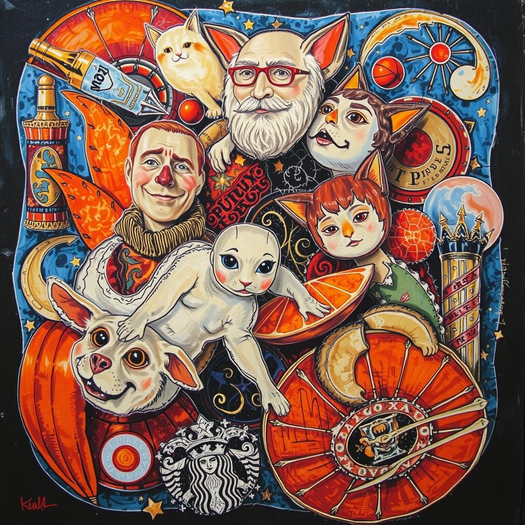 Detailed Etched Engraving in Monochrome