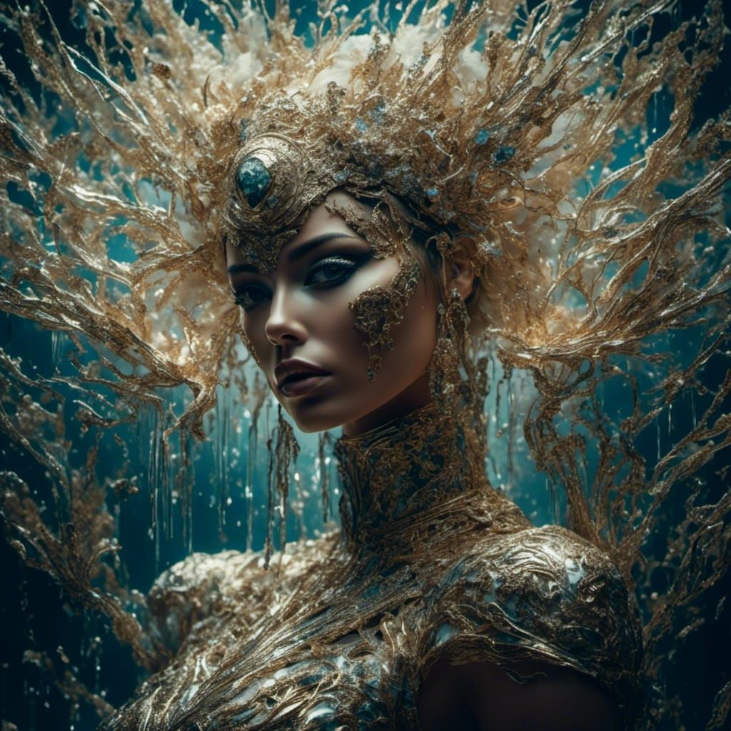 Radiant Super Woman in Light and Love