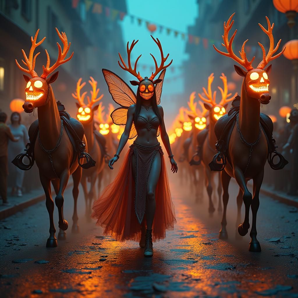 Hispaniola-Inspired Halloween Parade with Fairies and Wildli...