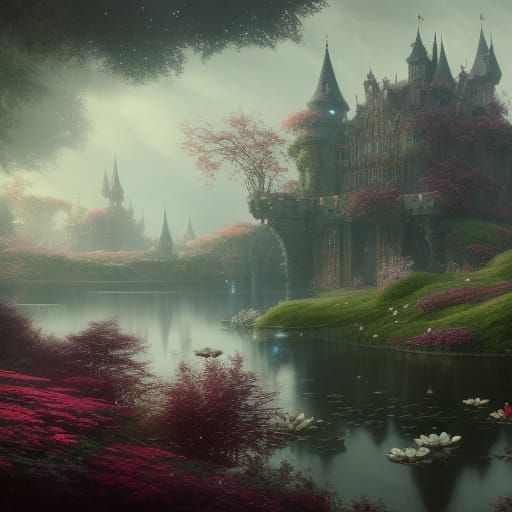Dream Castle: Dark Fantasy Concept Art in 8K