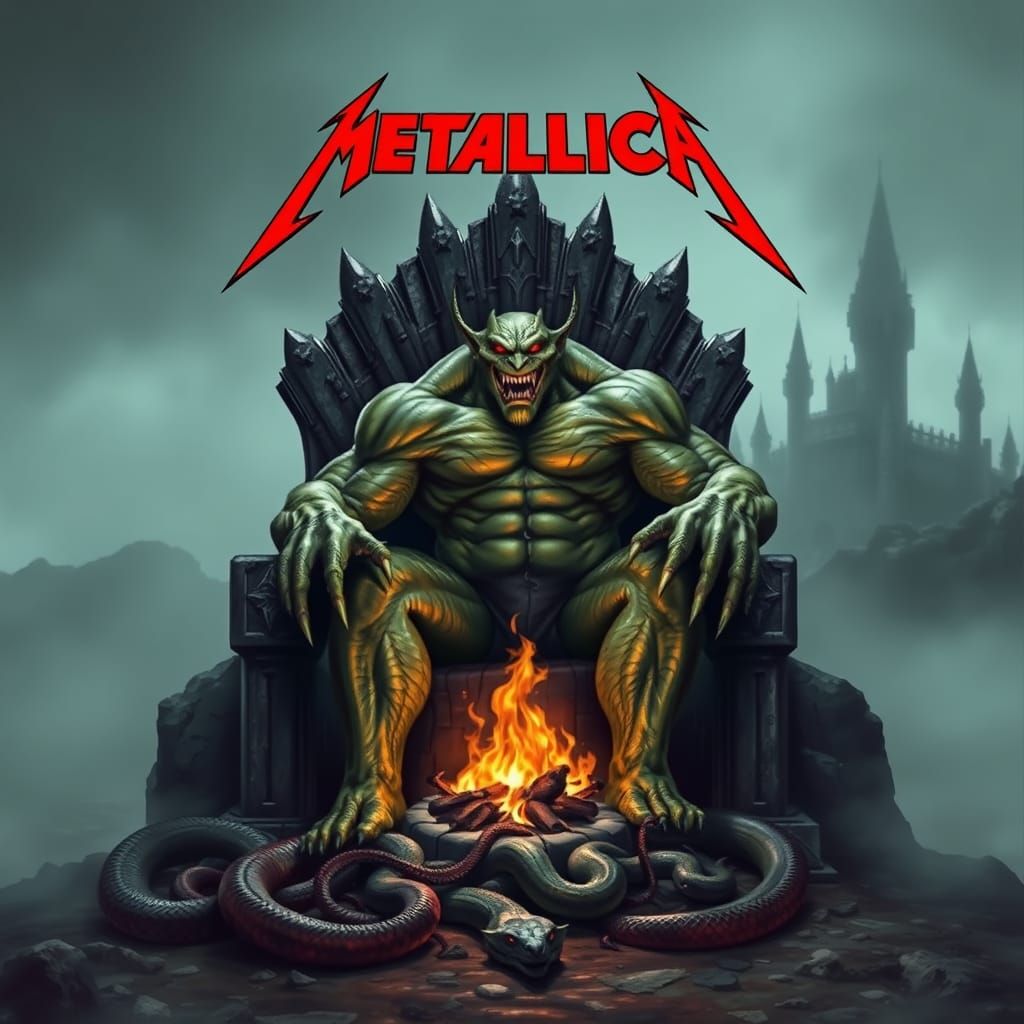 Mighty Green Beast Rules from Misty Castle Throne