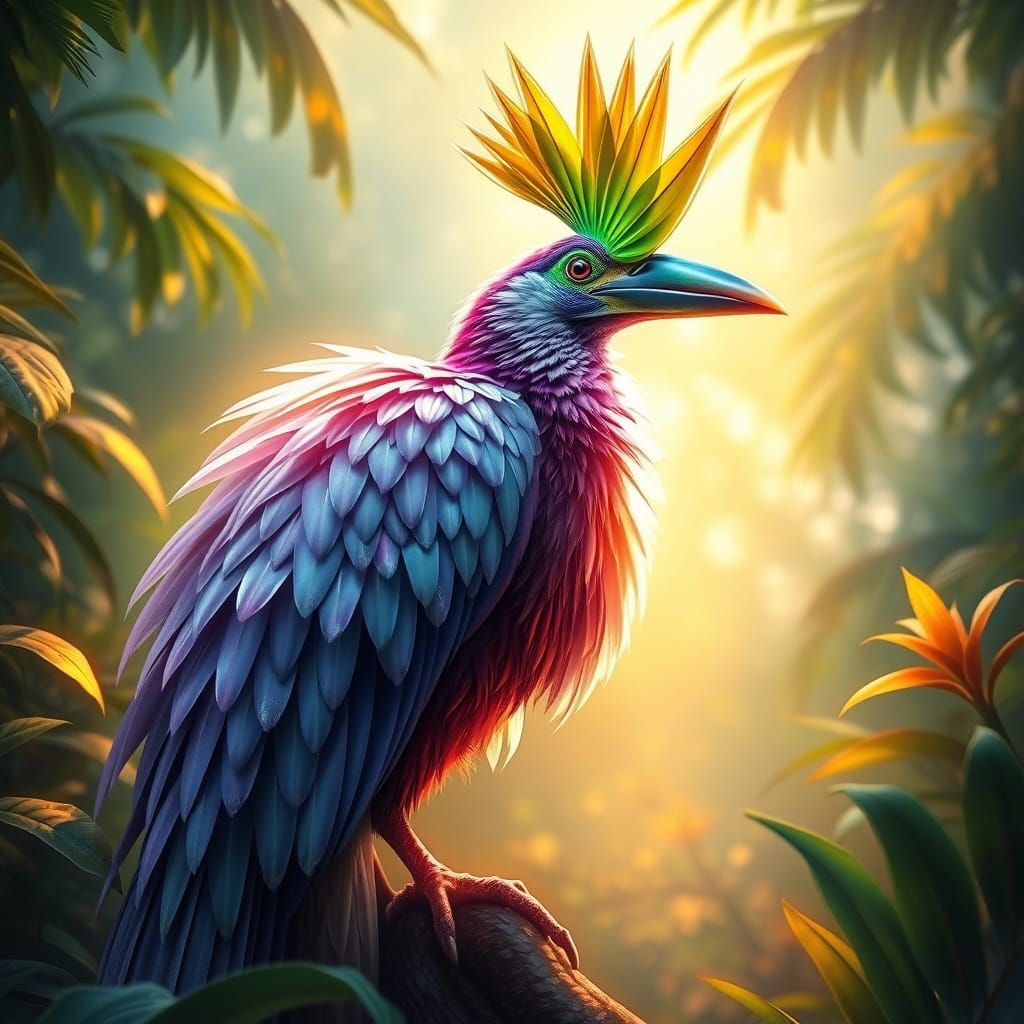 Majestic Bird of Paradise in Tropical Paradise